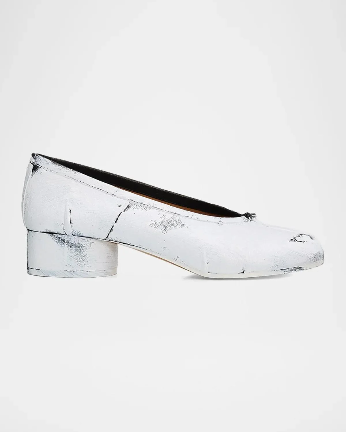 35mm Tabi Painted Leather Ballerina Pumps - 1