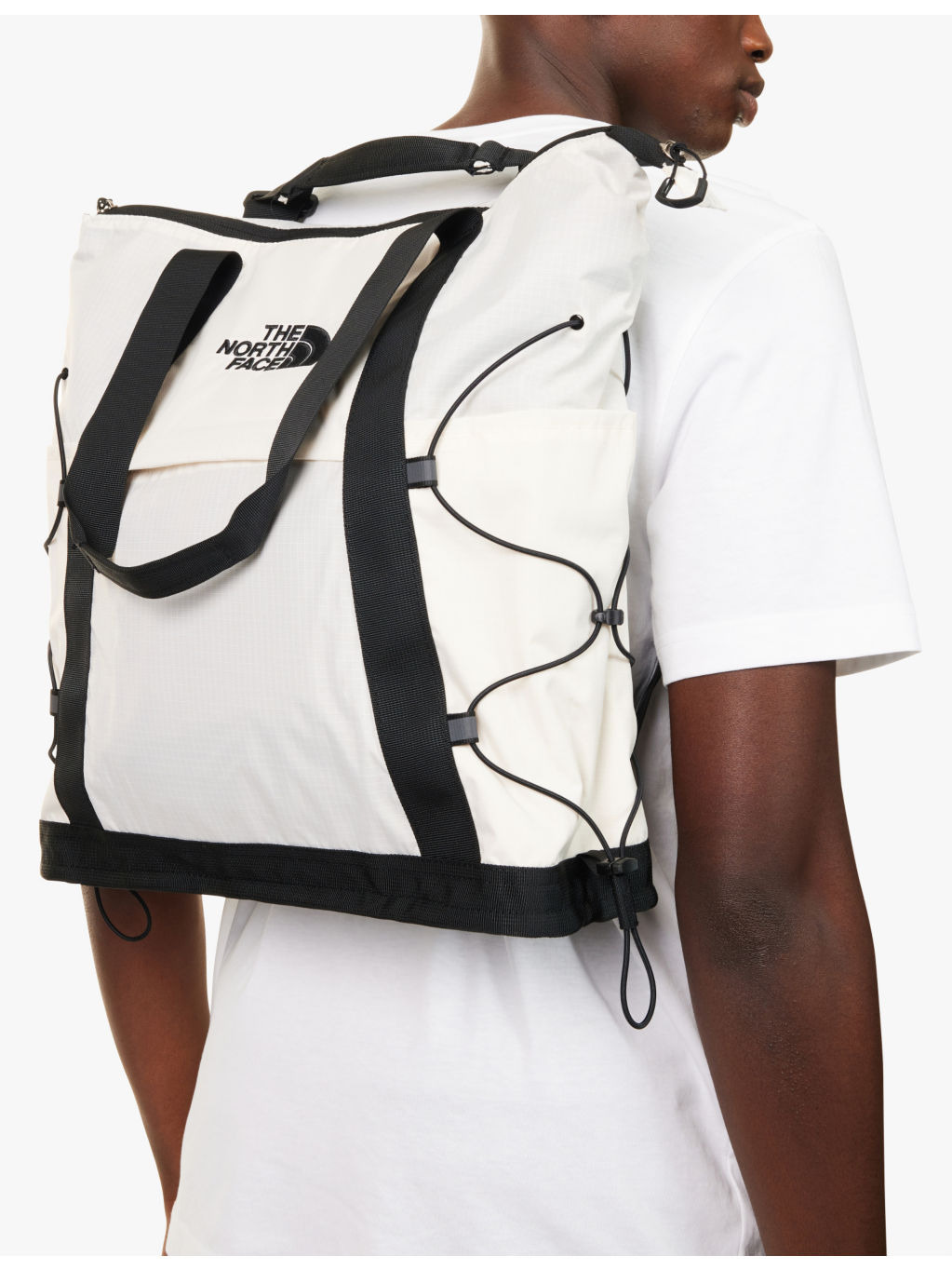 Borealis brand-print recycled-nylon tote bag - 2