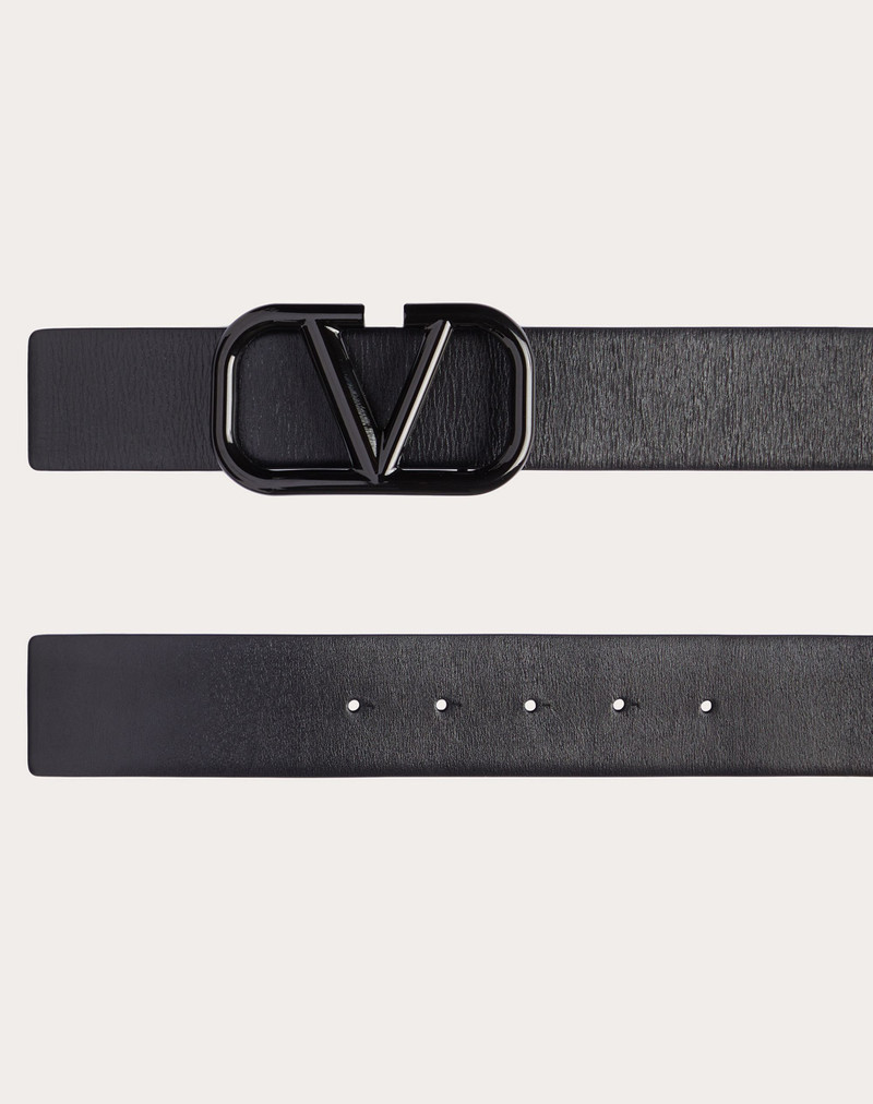 Reversible VLogo Signature Calfskin Belt 3