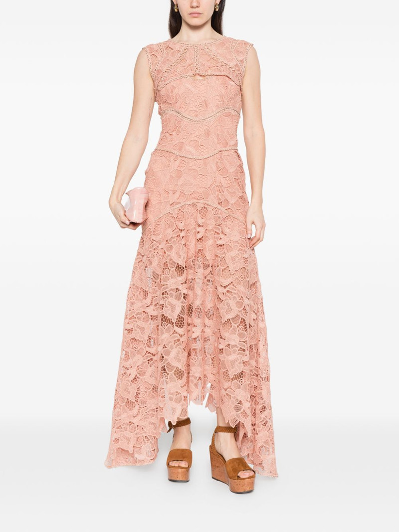 COSTARELLOS lace cut-out maxi dress outlook