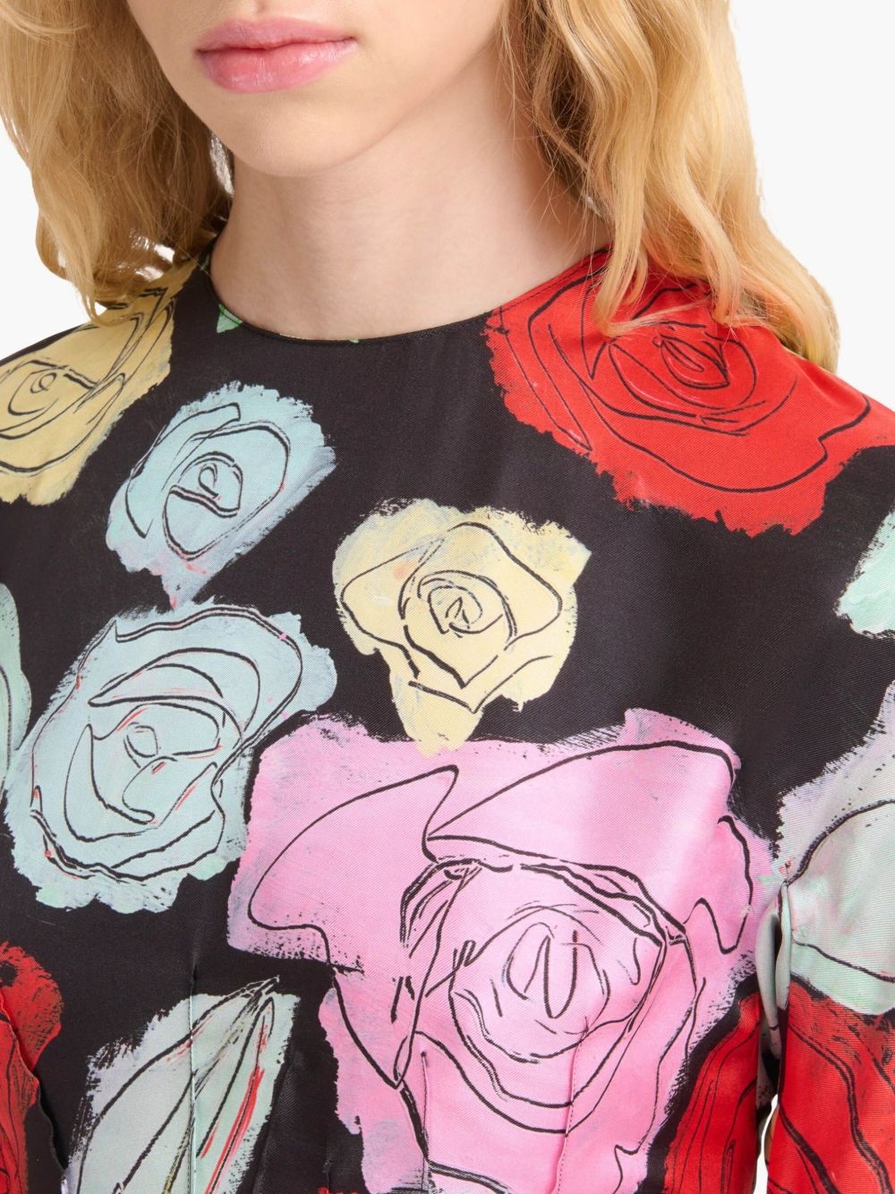 floral-print long-sleeve dress - 5
