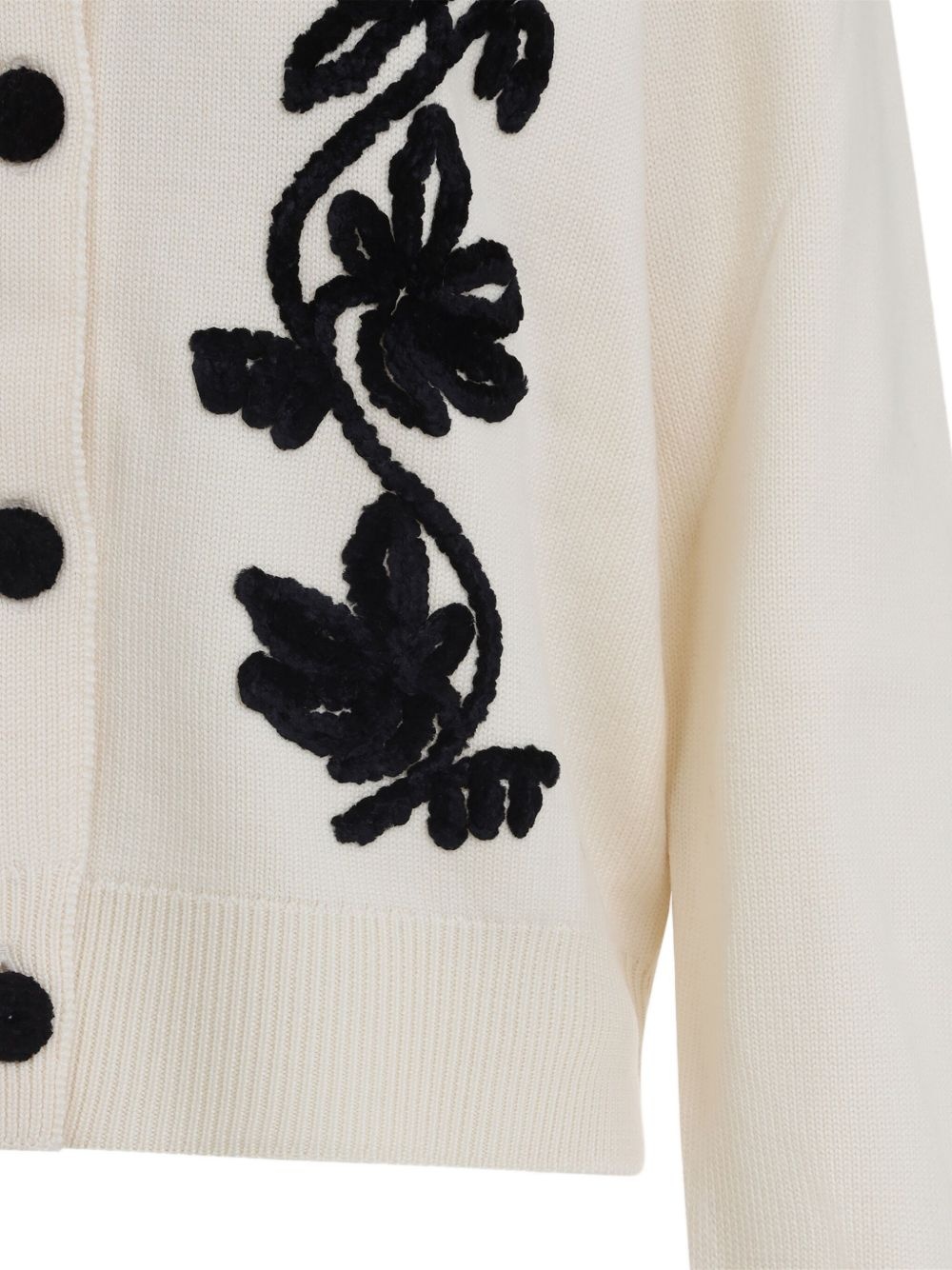 floral-embroidered cardigan - 3