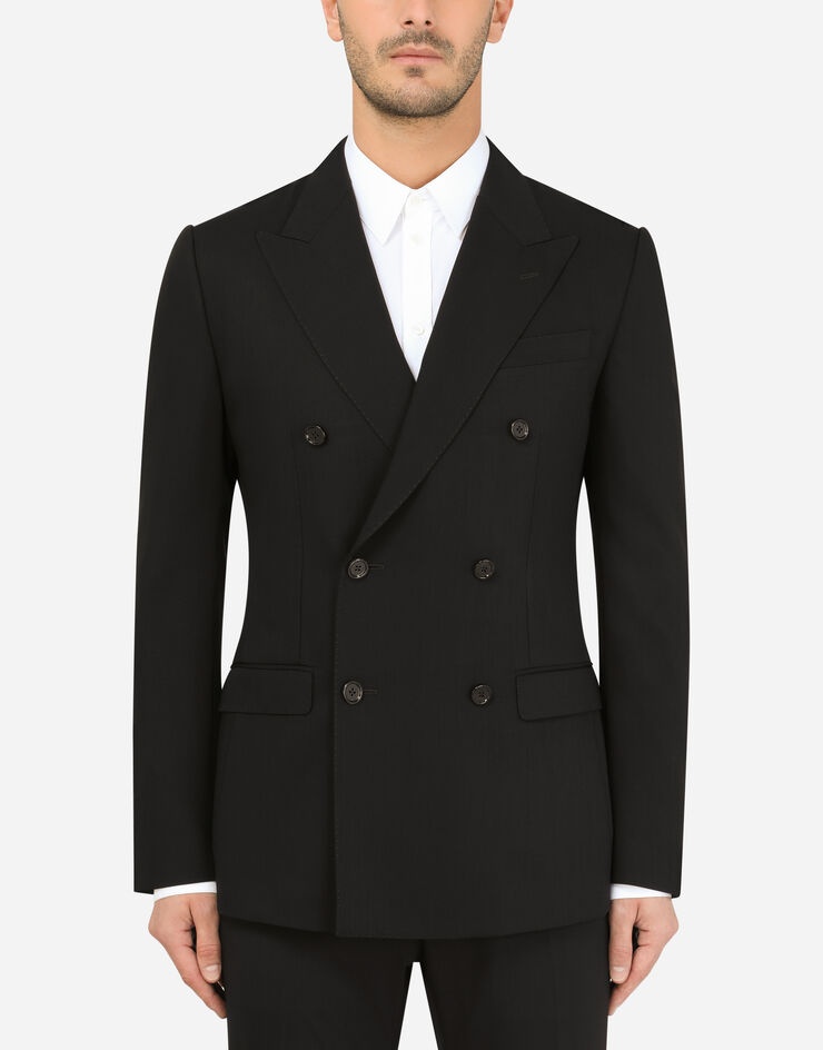 Double-breasted virgin wool Taormina jacket - 1