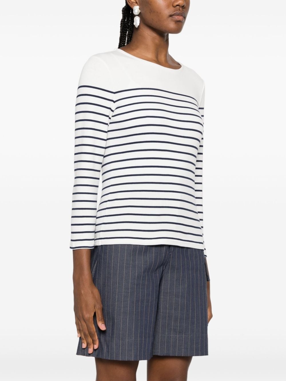 striped long-sleeve T-shirt - 3