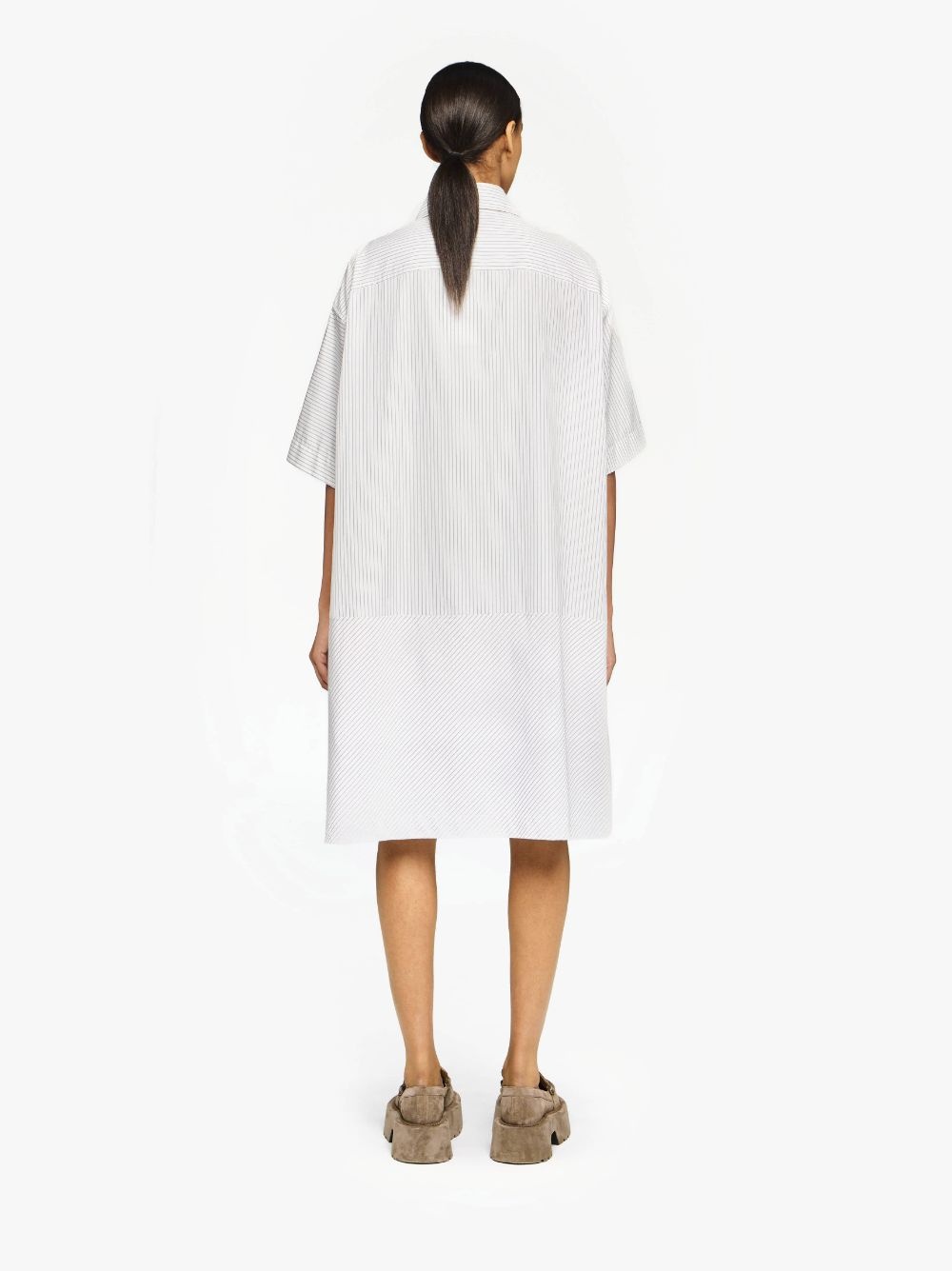 STEPPED HEM SHIRT DRESS - 3