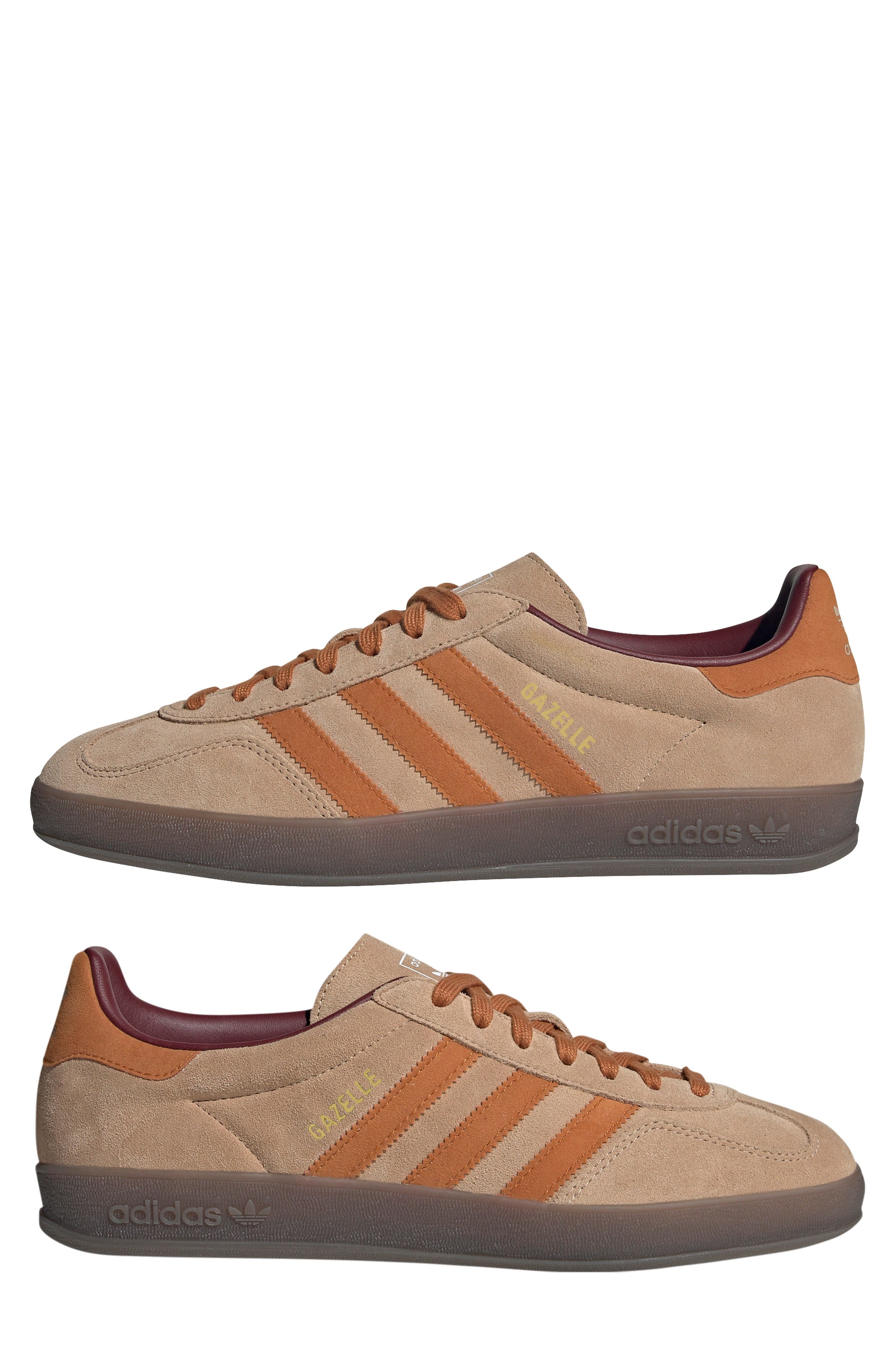 adidas Gazelle Indoor Sneaker in Sandstone/ochre/shadow Red at Nordstrom - 7