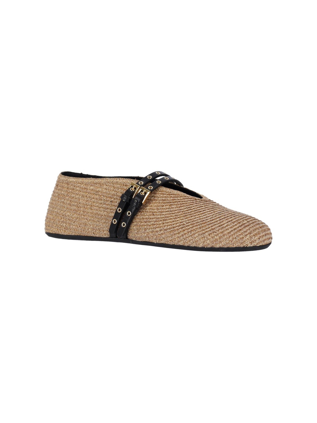 STRAW BALLET FLATS "FLAT" - 2