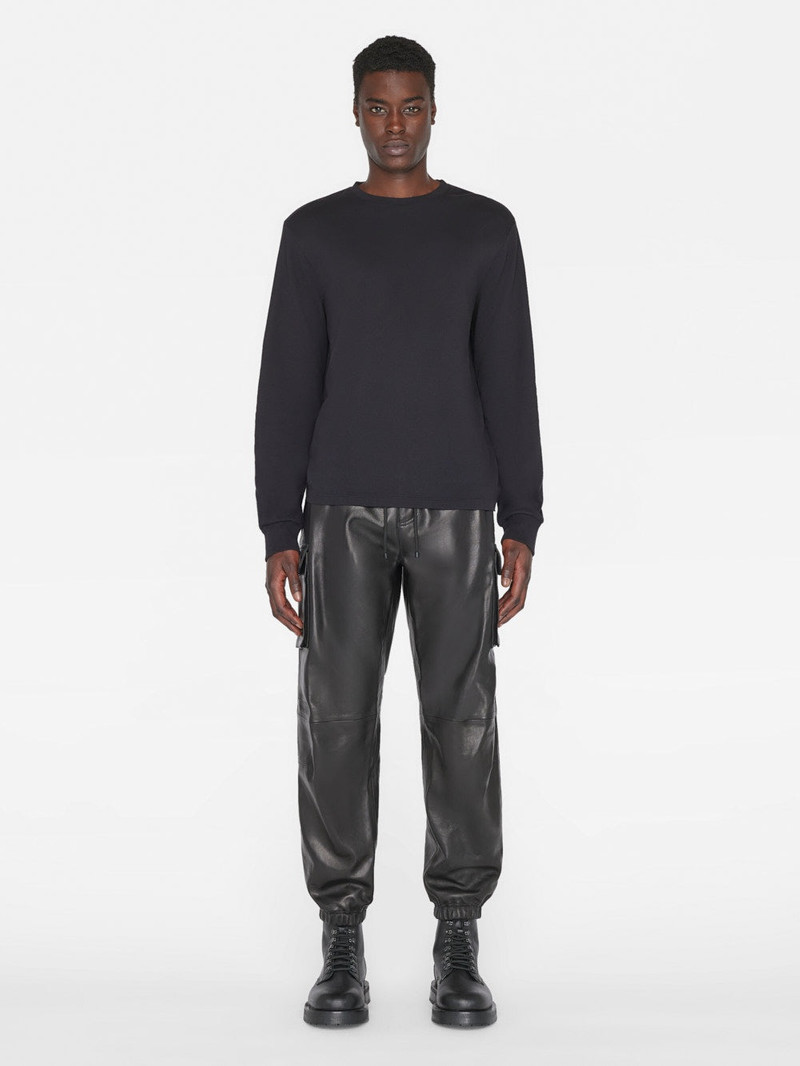 Cargo Leather Pant in Noir 2