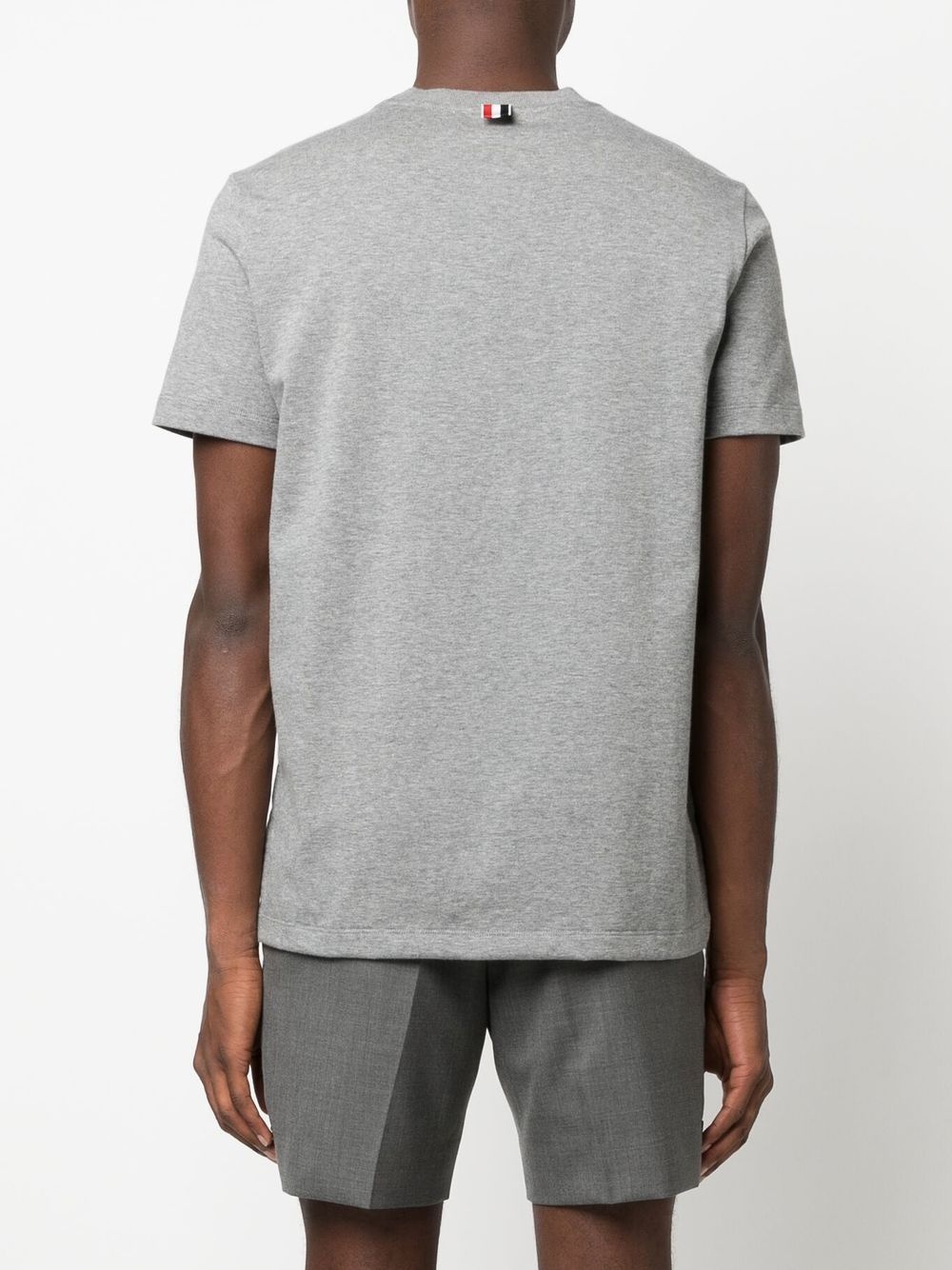 Anchor-embroidered cotton T-shirt - 4