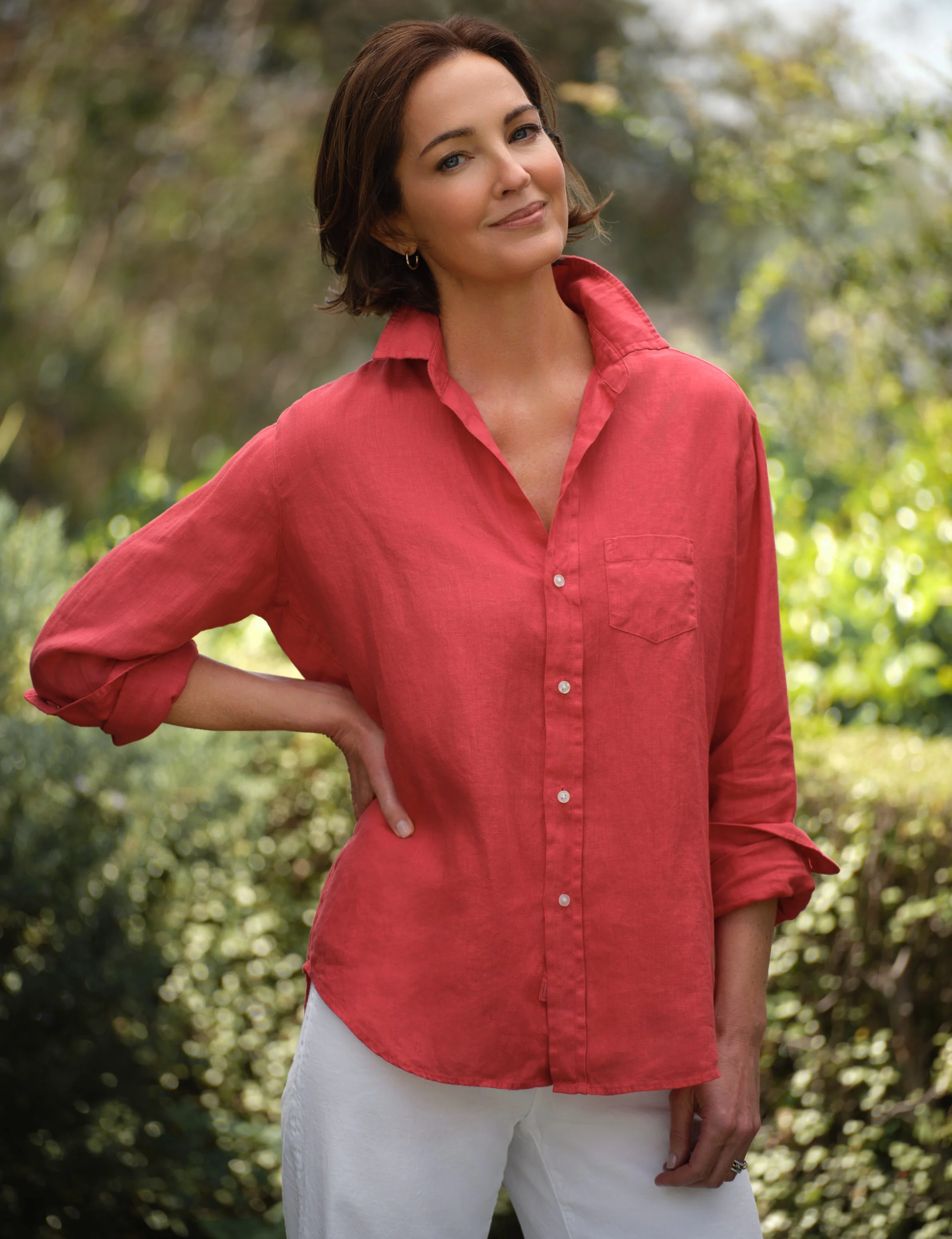 Relaxed Button-Up Shirt - 1