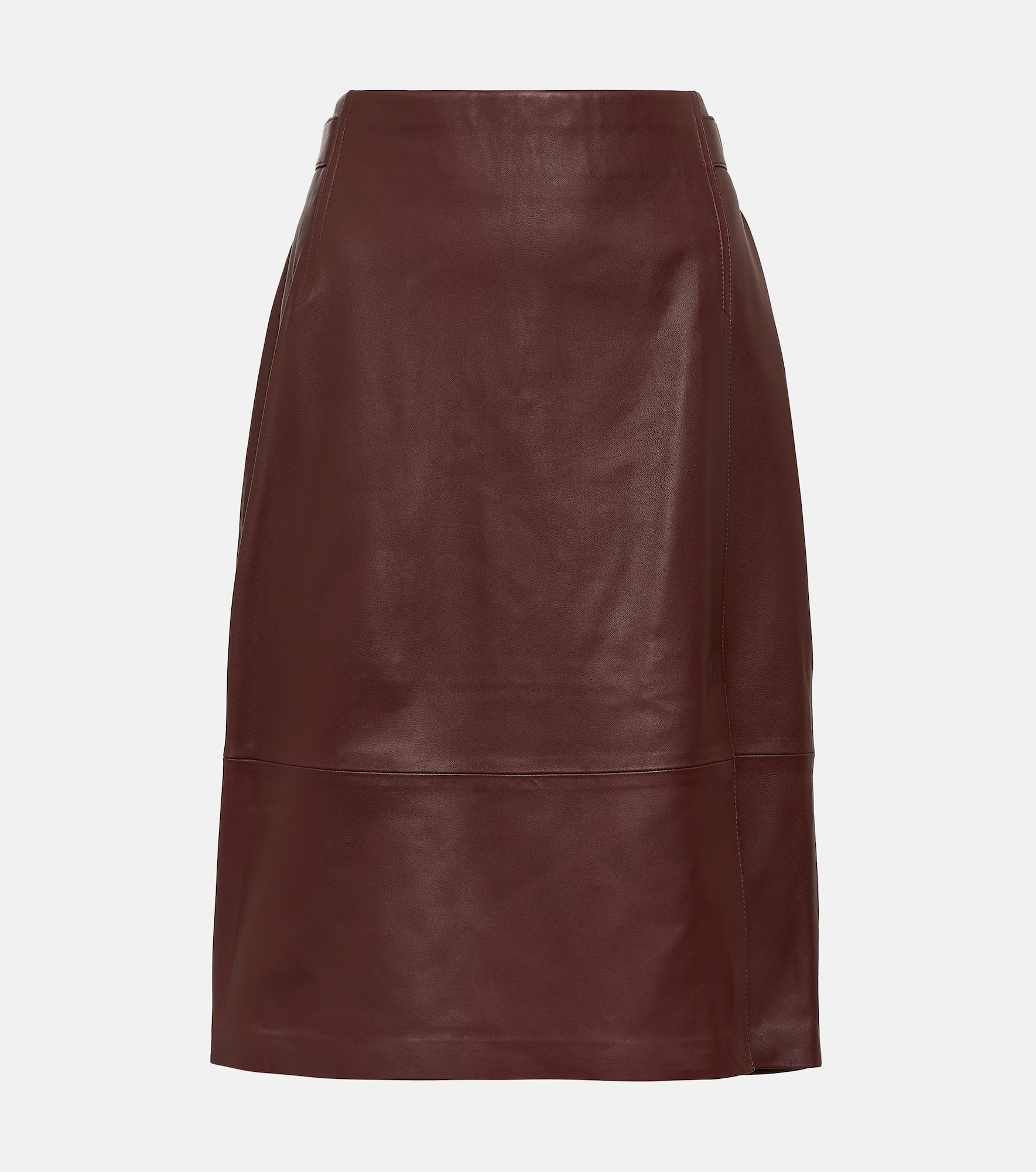Leather pencil skirt - 1