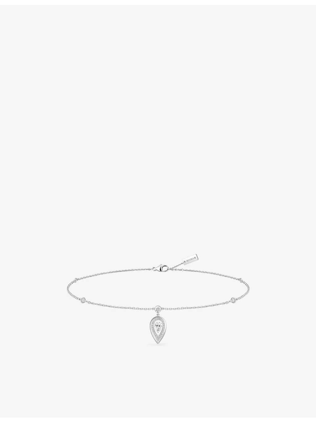 Fiery Gold and 0.26ct Diamond Anklet - 1