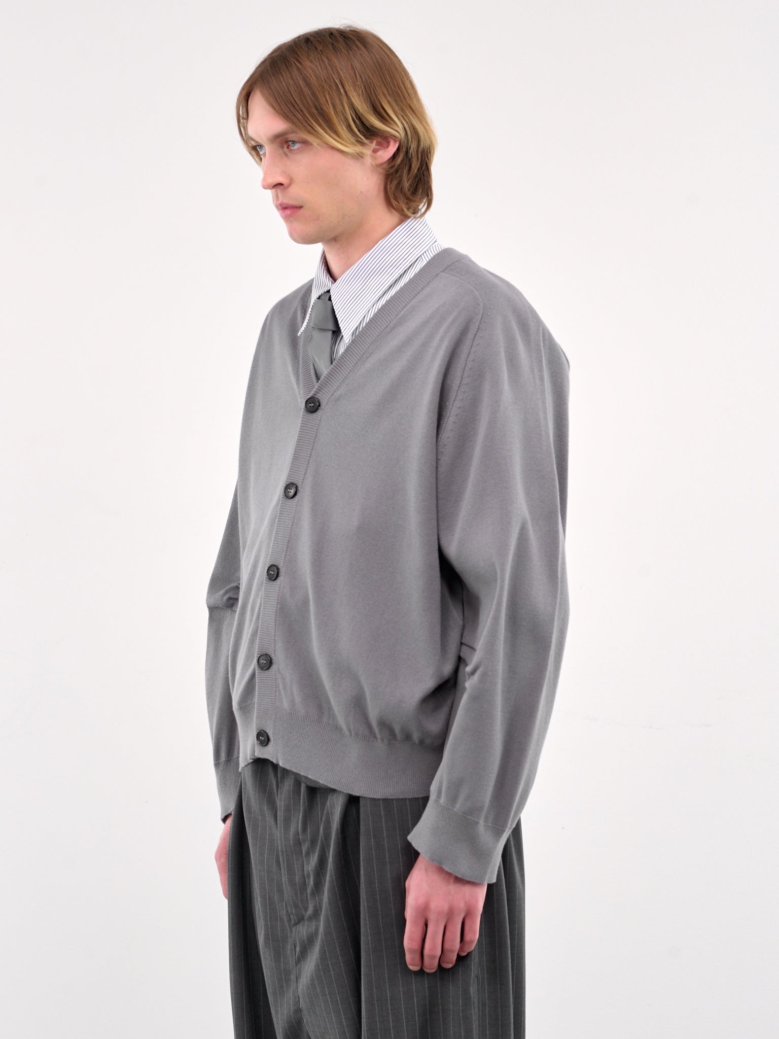 V-Neck Cardigan - 2