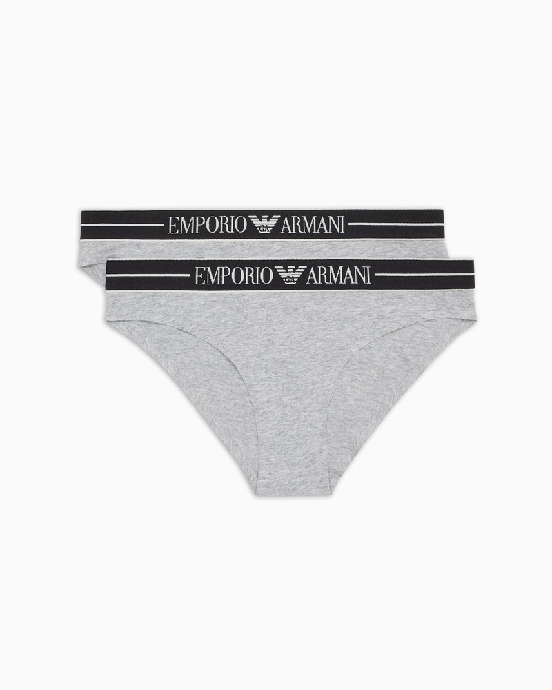 TWO-PACK OF ASV ORGANIC-COTTON BRIEFS WITH LOGO WAISTBAND 1