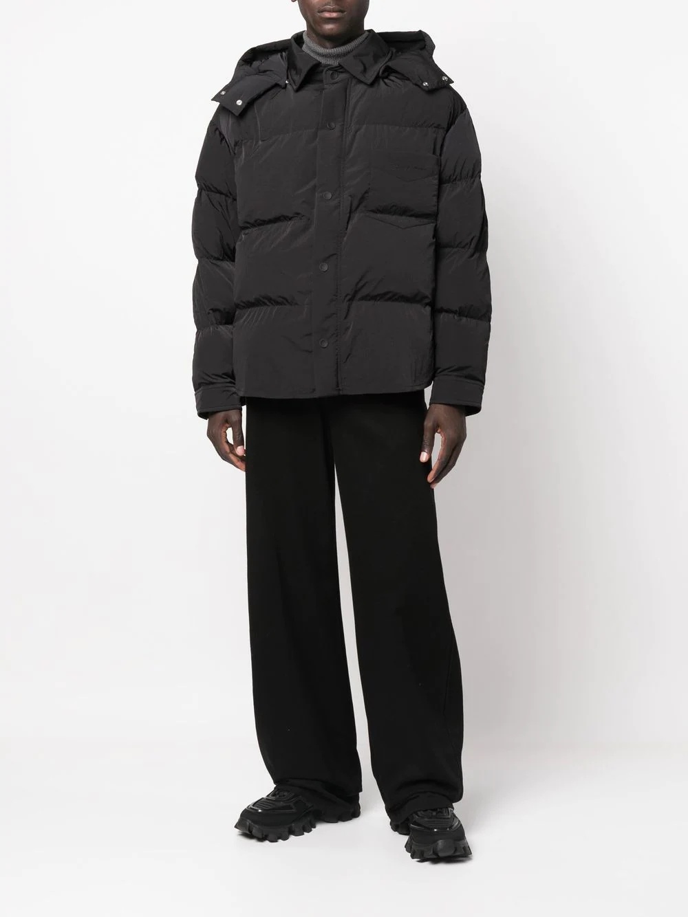 hooded padded jacket - 2