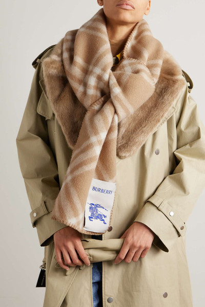 Burberry Checked wool scarf outlook