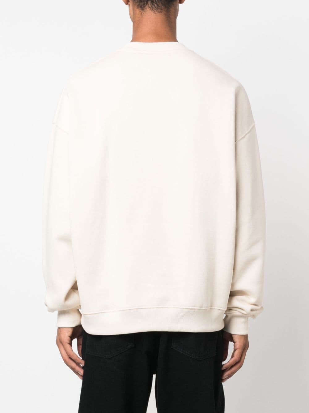 logo-patch organic-cotton sweatshirt - 4