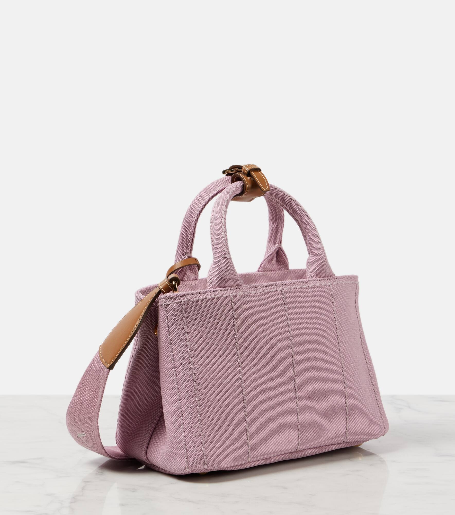 Mini canvas shoulder bag - 4