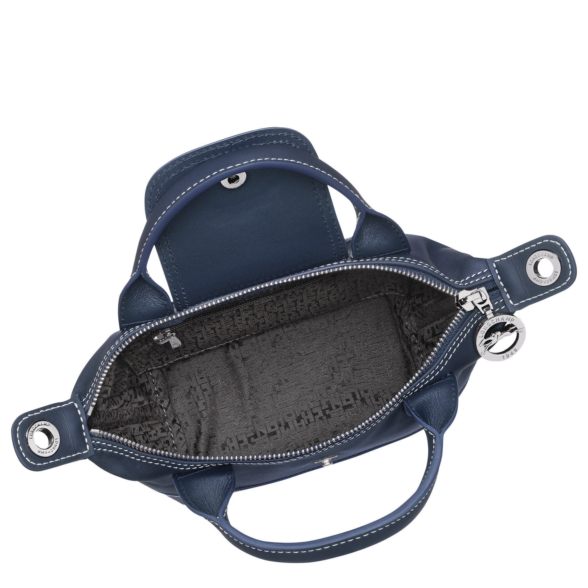 Le Pliage Xtra XS Handbag Navy - Leather - 5