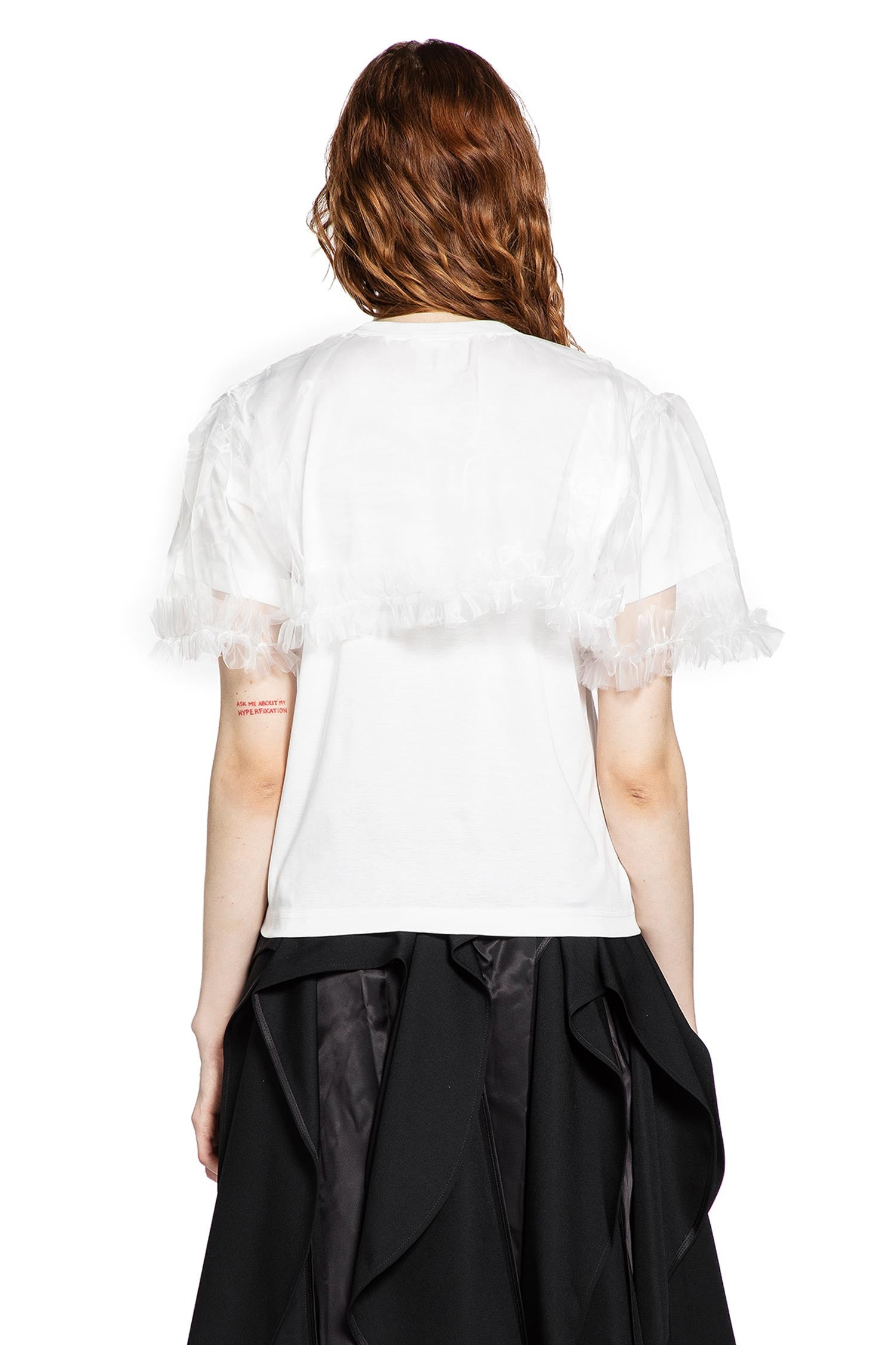 Cotton Jersey And Tulle T-shirt - 3