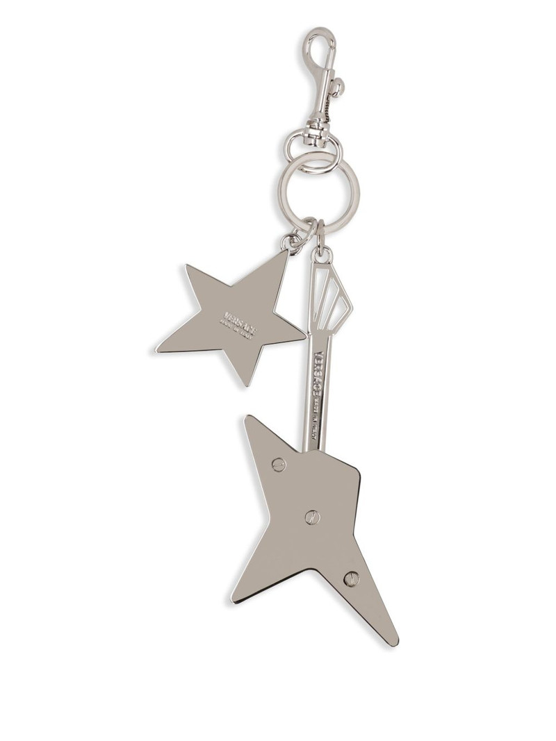 VERSACE charm-detail keyring outlook