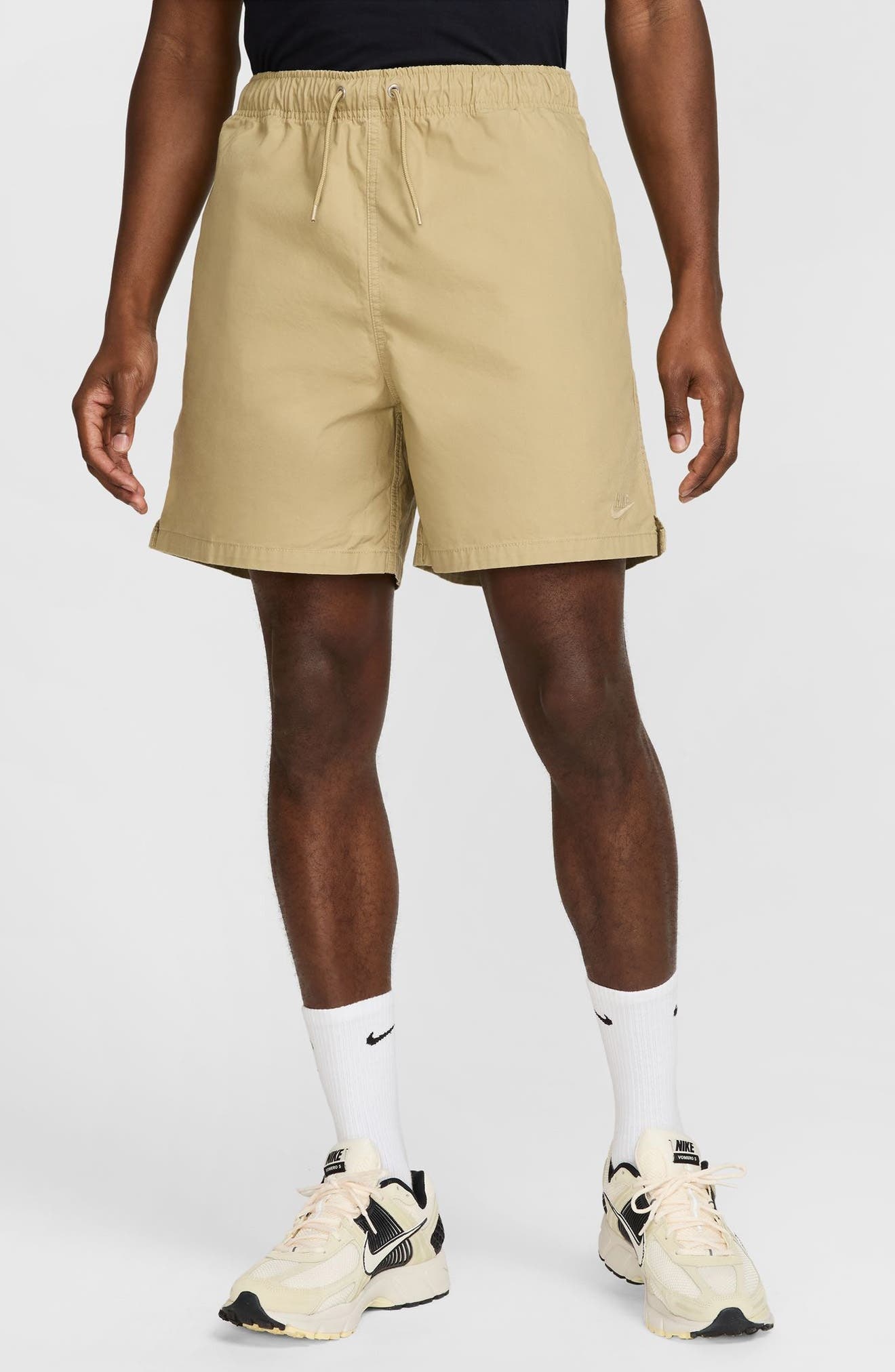 Nike Club Washed Flow Shorts in Parachute Beige at Nordstrom - 1