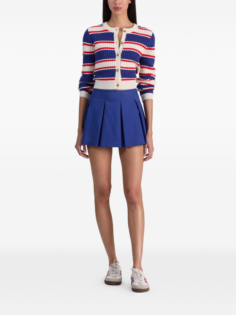 Alice + Olivia Emilie pleated mini skirt outlook