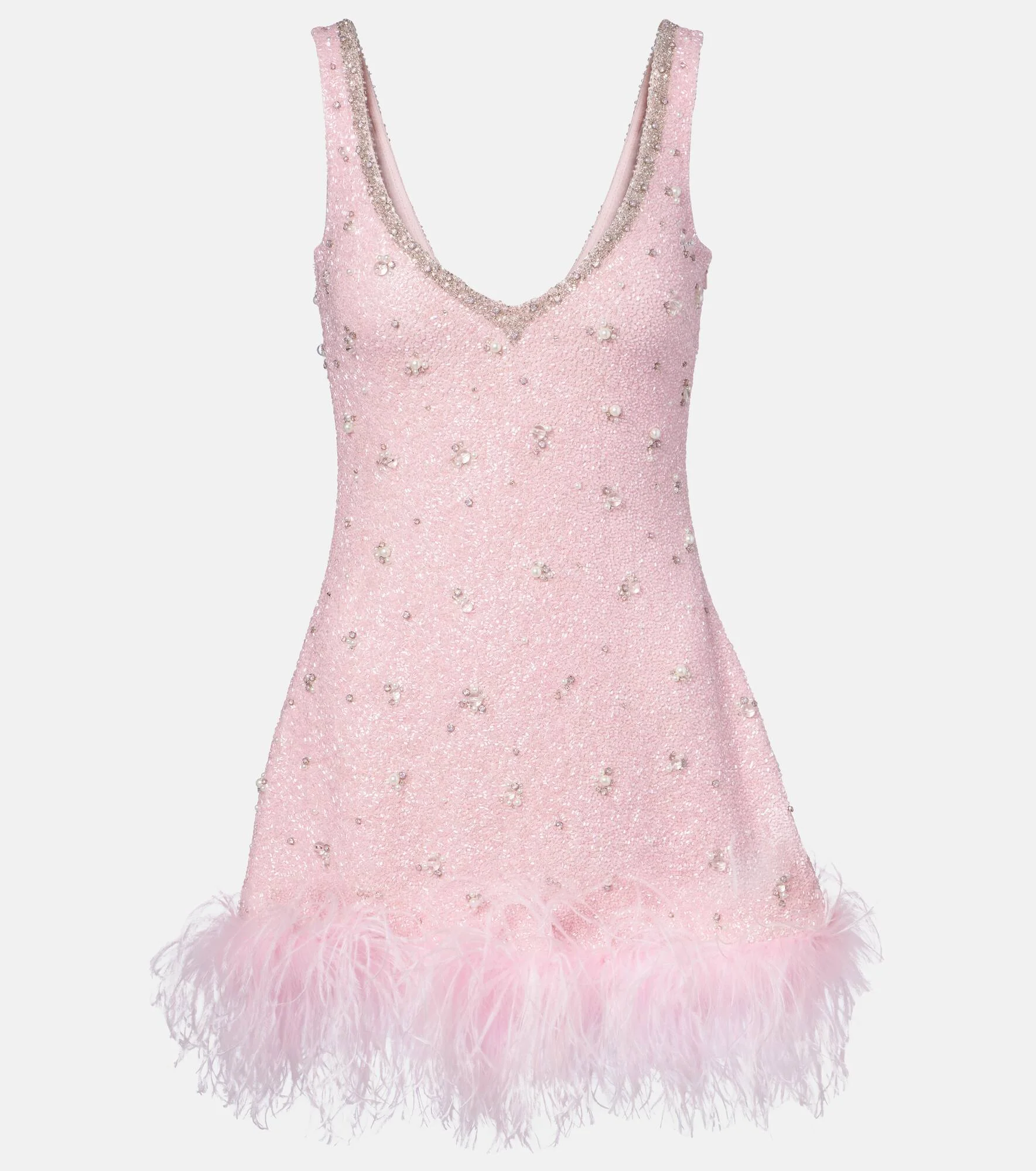 Coralina crystal-embellished minidress - 1