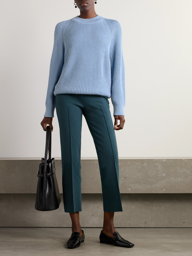 HIGH SPORT Greta Ribbed Cotton Sweater outlook