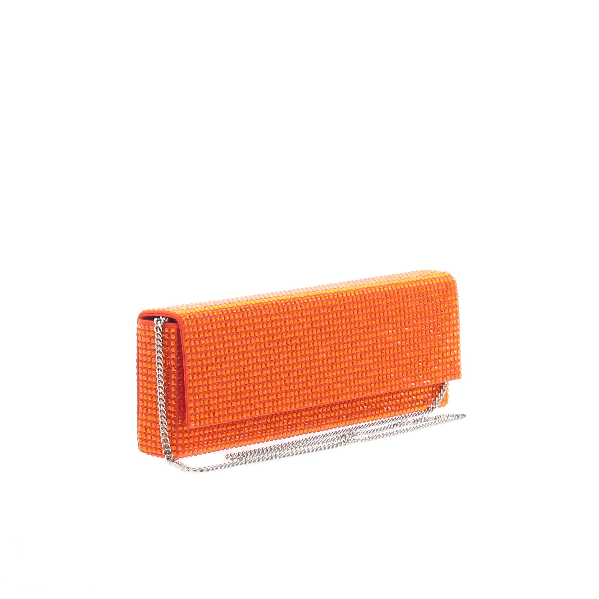 Amina Muaddi – Amini Paloma Orange with Sun Crystals - 2