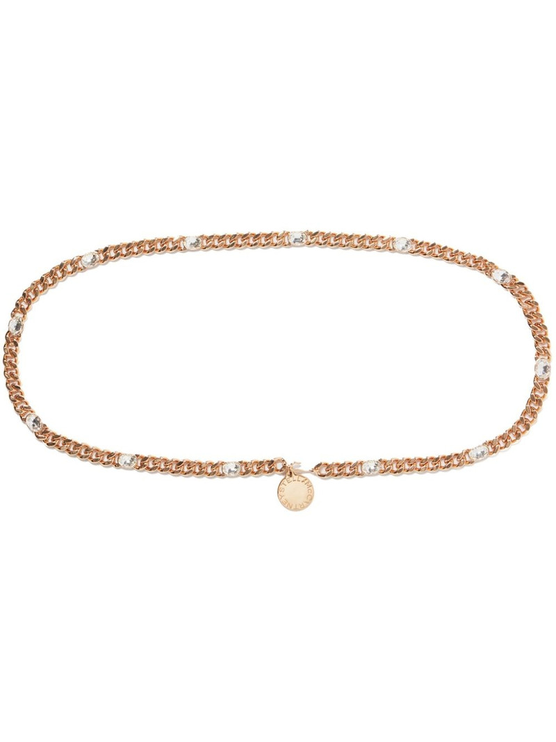 crystal-embellished chain belt 1