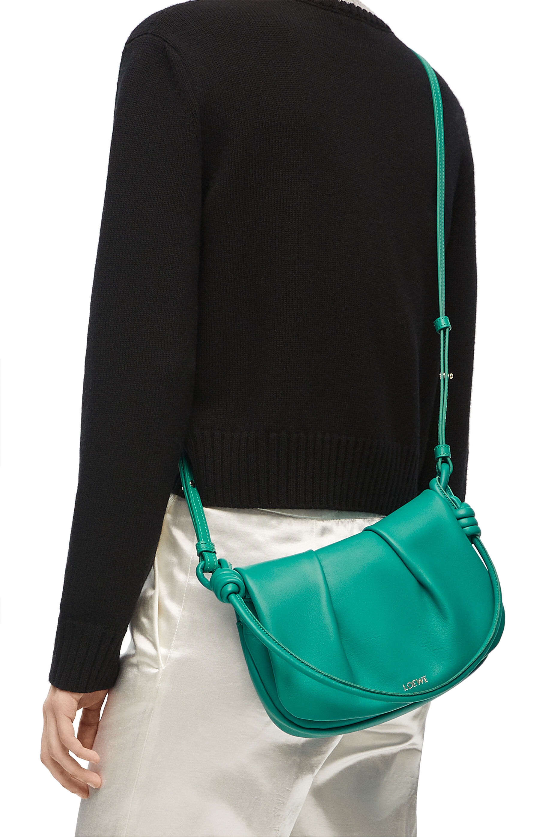 Paseo satchel in shiny nappa calfskin - 3