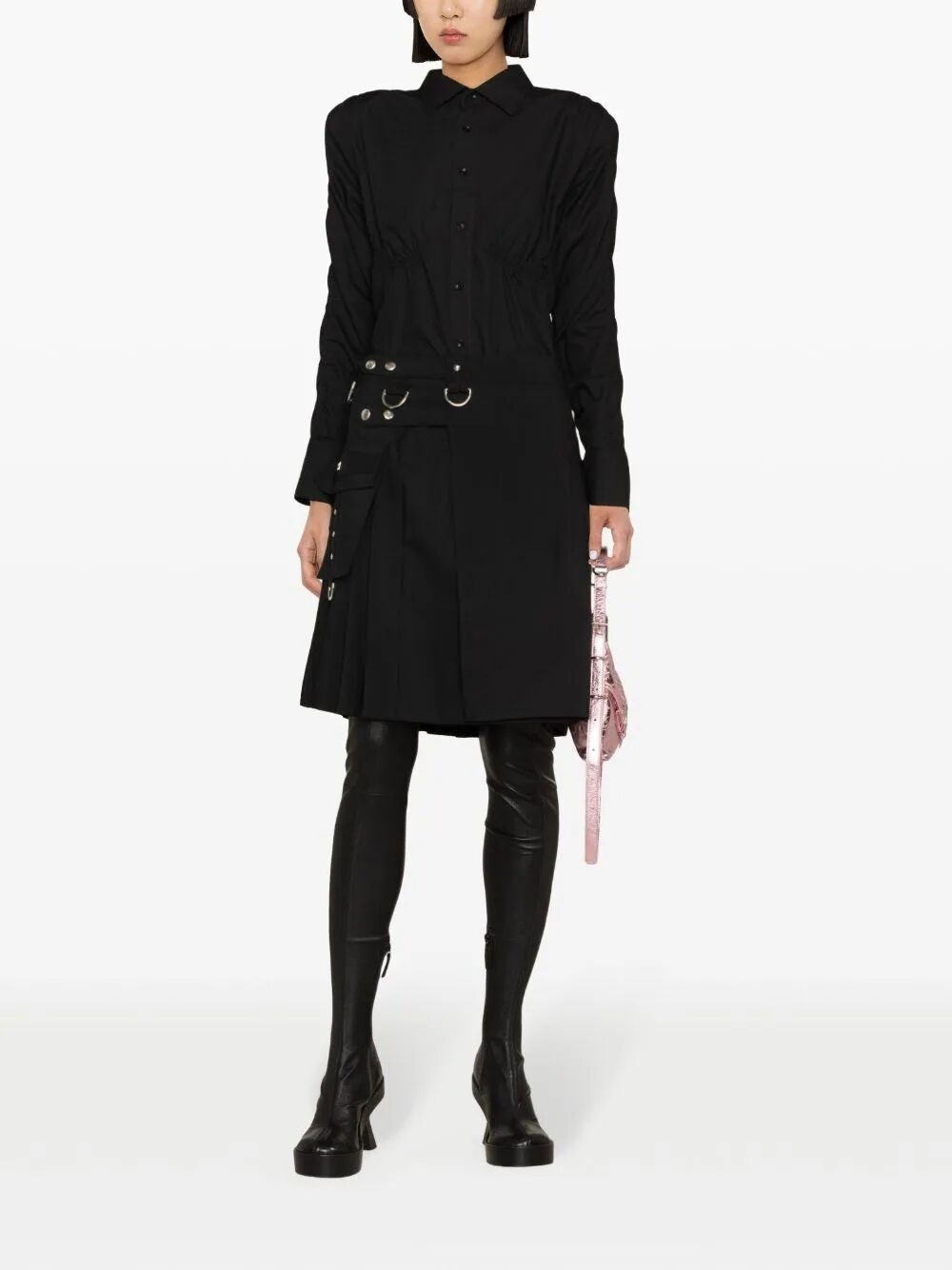 Givenchy KILT SKIRT IN WOOL AND MOHAIR | REVERSIBLE