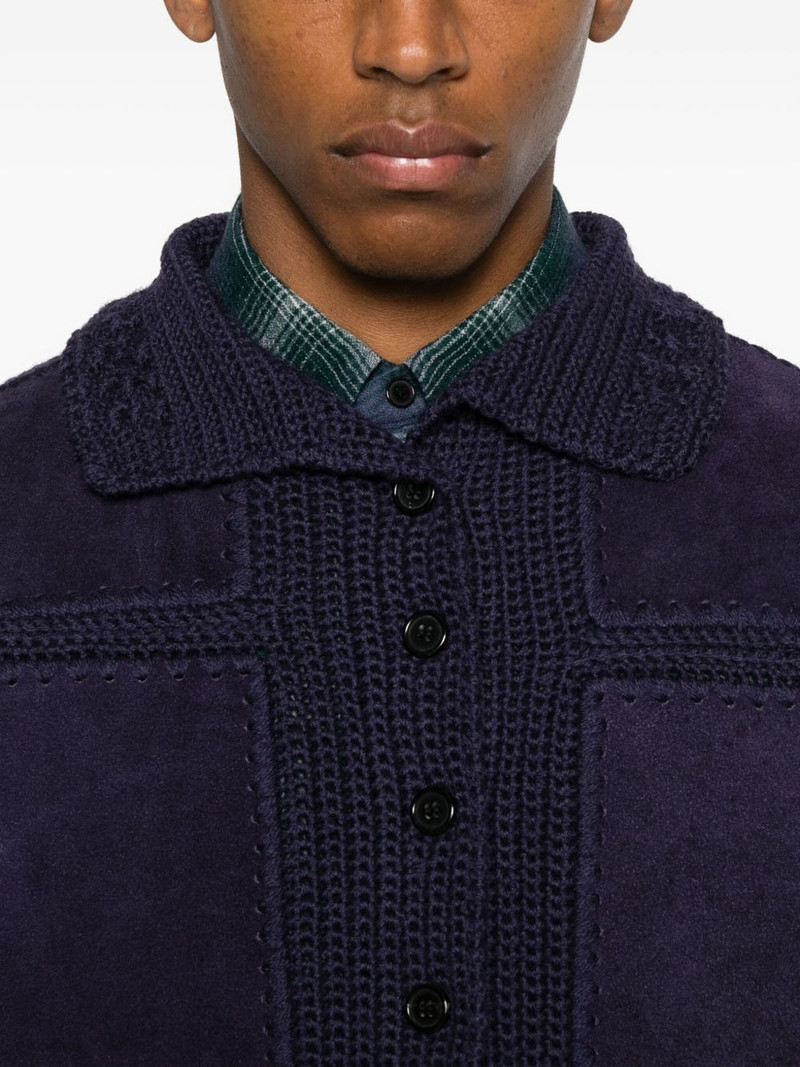 button-fastening crochet cardigan 5