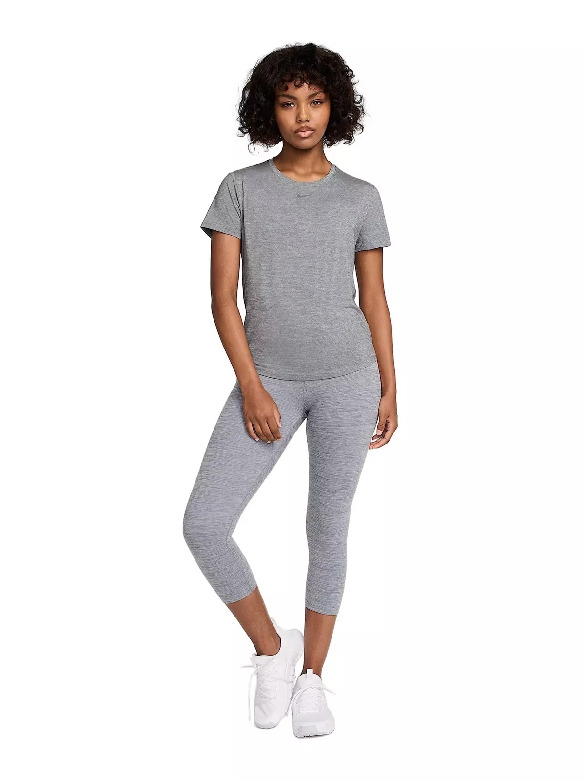 Women's One Classic Dri-FIT Short-Sleeve Top -Grey - 5