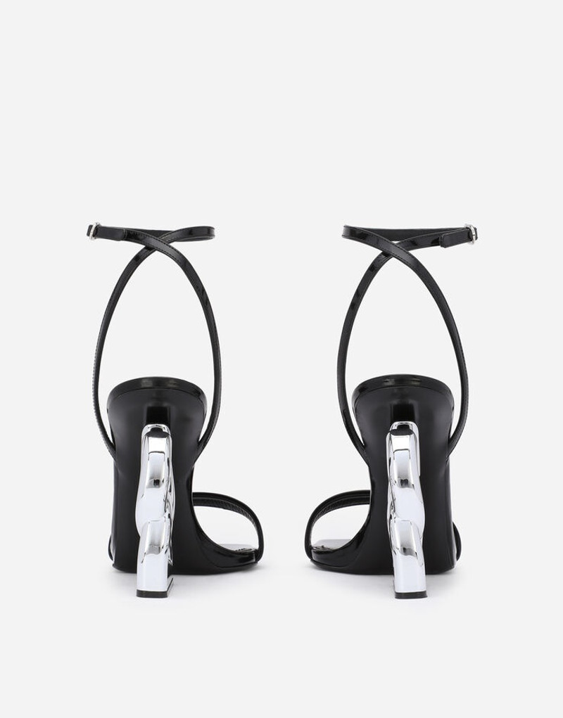 Dolce & Gabbana Patent leather sandals with 3.5 heel outlook