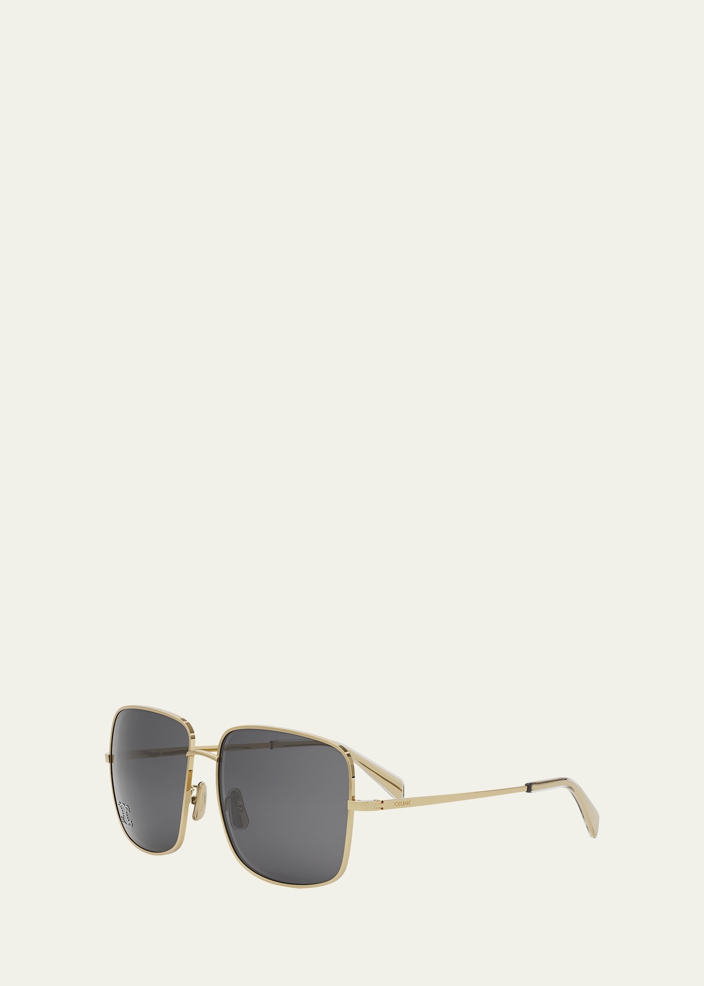 Embellished Triomphe Metal Square Sunglasses - 2