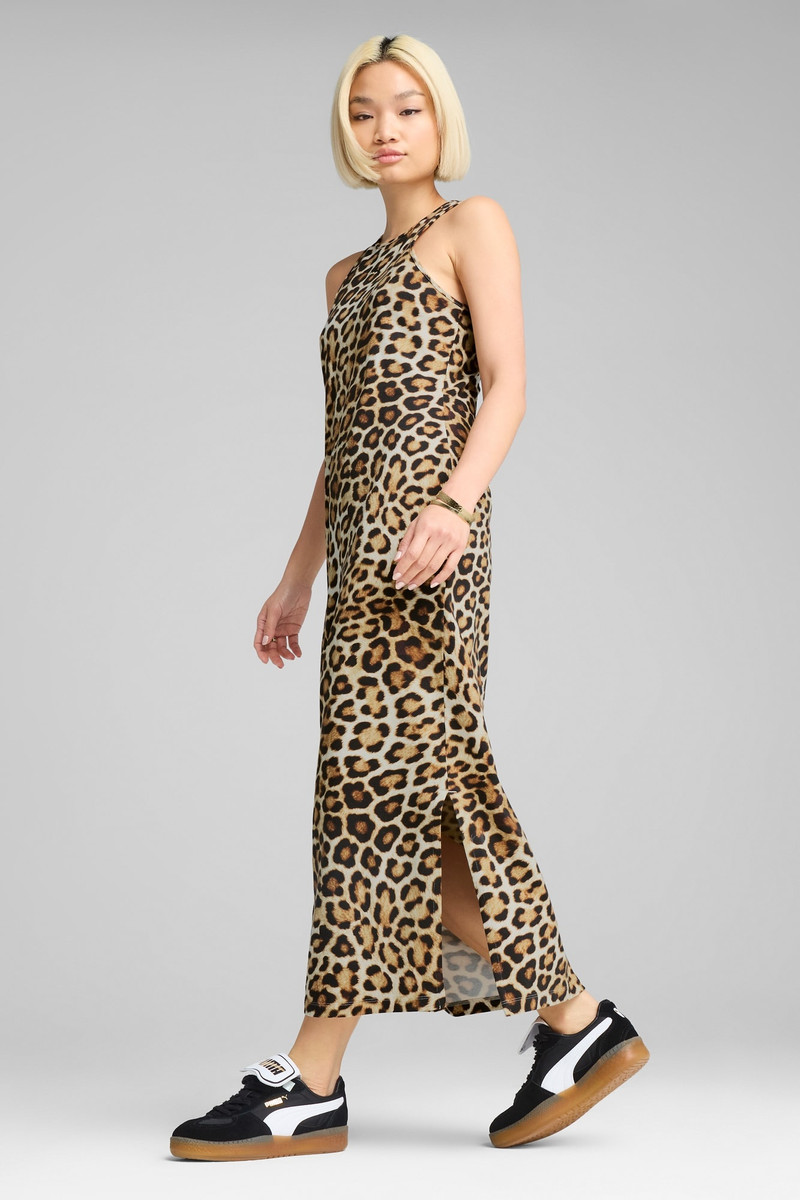 PUMA LEO LUXE Women's Slim All-Over Print Dress outlook