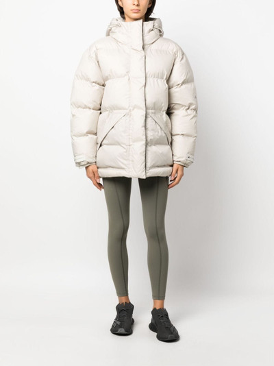 adidas logo-print puffer coat outlook