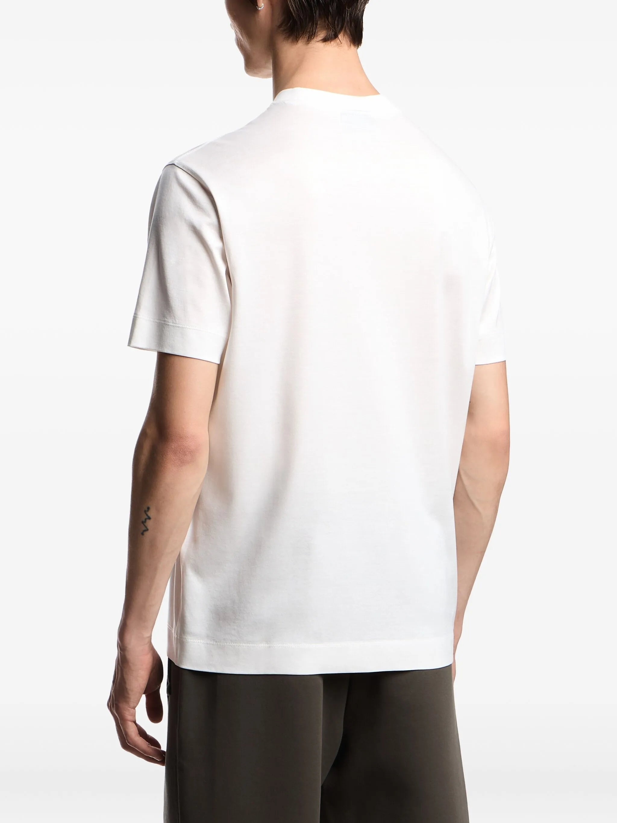 Emporio Armani Logo-embroidered T-shirt - 4