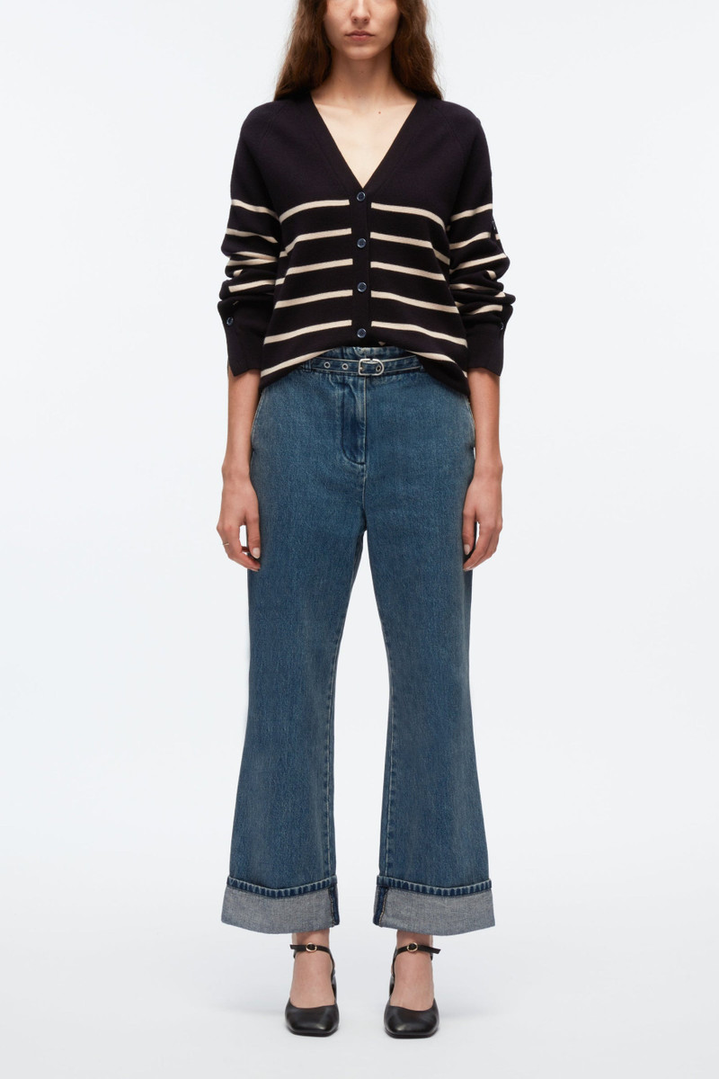 Denim Kick Flare 바지 1