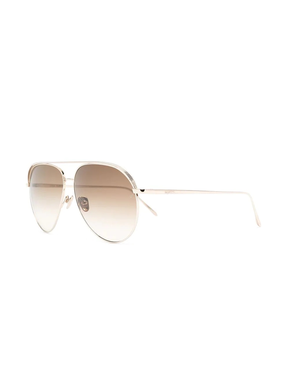 22kt gold-plated Roberts aviator-frame sunglasses - 2