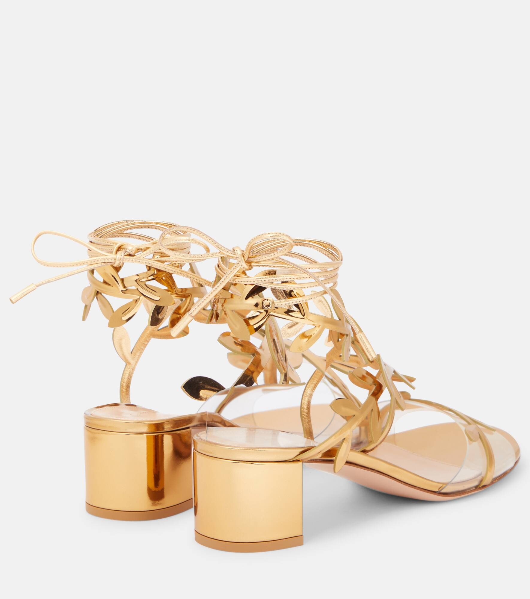 Flavia mirrored leather sandals - 2