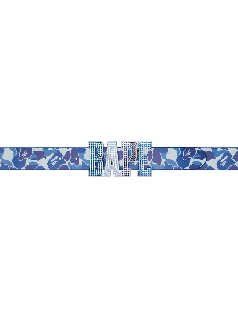 Blue ABC Camo 'Bape' Leather Belt 1