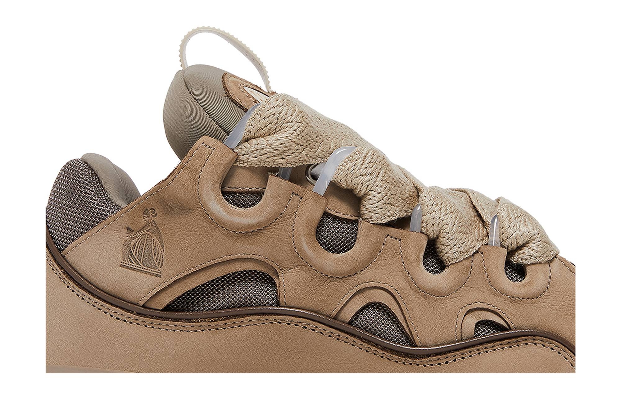 Lanvin Curb Sneakers 'Taupe' - 2