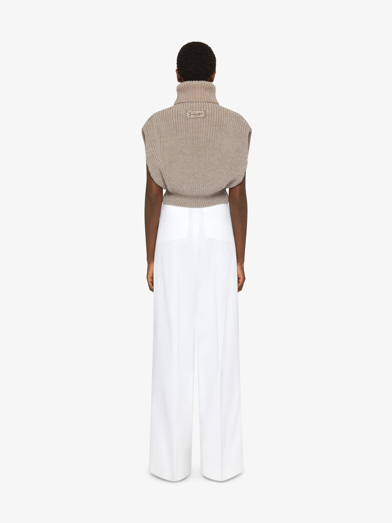 SLEEVELESS TURTLENECK SWEATER IN WOOL 3