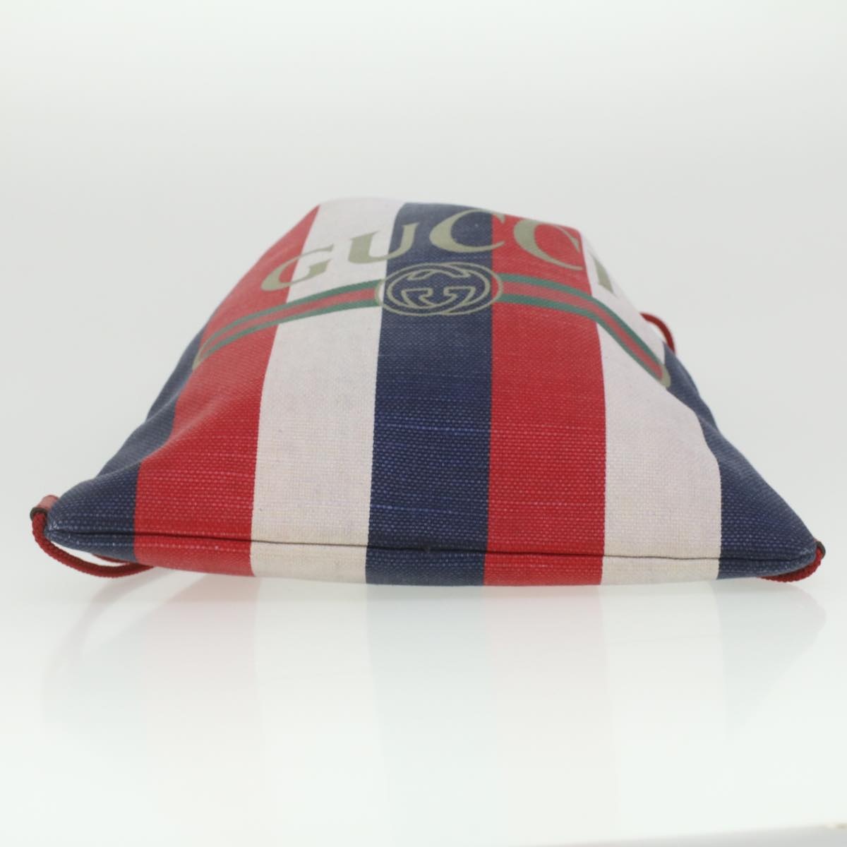 GUCCI Web Sherry Line Backpack Canvas Tricolor Red Blue Green - 5