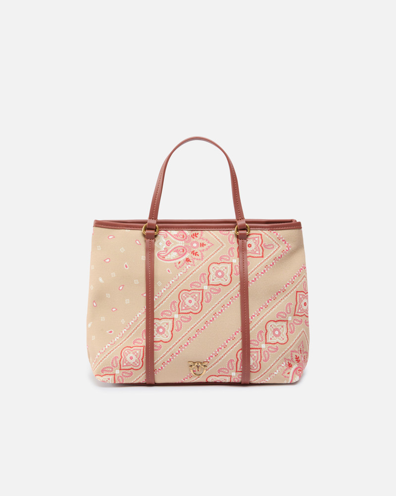 MEDIUM BANDANA PRINT SHOPPER BAG WITH SHOULDER STRAP 1