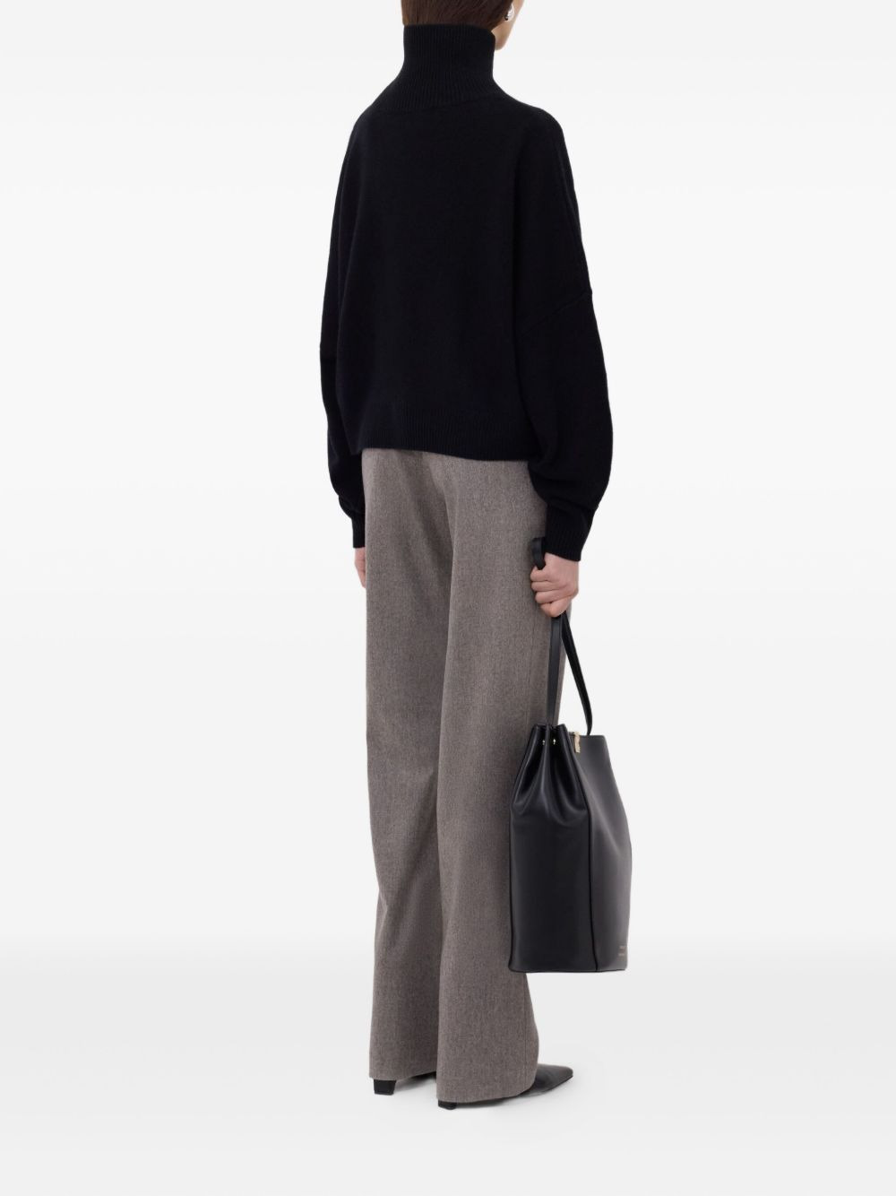 Luke ribbed-collar wool sweater - 4