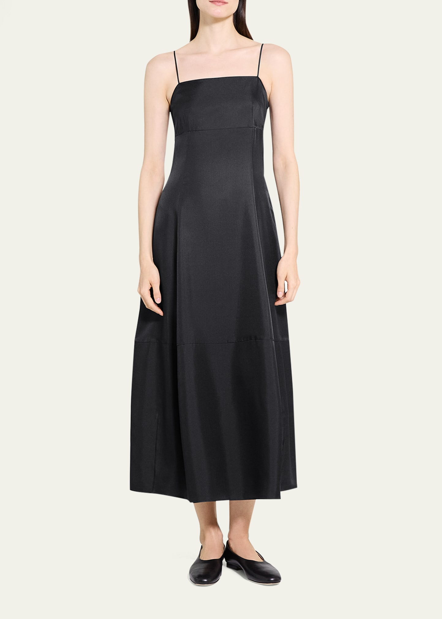 Sleeveless Silk-Twill Dress - 3